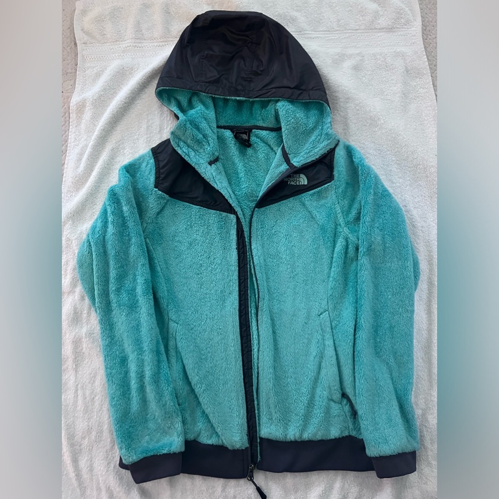 North Face Women’s Fleece Zip Jacket Size M Teal